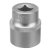 Головка торцева 27 мм, 1/2", 12-гранна, CrV, хром (STELS, 13671)