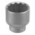 Головка торцева 32 мм, 1/2", 12-гранна, CrV, хром (STELS, 13674)