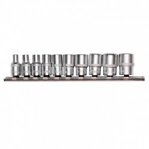 Набір універсальних торцевих головок 1/4", SpLine, CrV, 10 шт, 4-13 мм (STELS, 13643)
