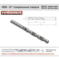 Свердло ц/х Ф 5,2х52х86 DIN 338 (Haisser, 2011122)