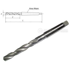 Свердло к/х Ф 18,5 HSS КМ2 233/135 2301-0063 (К)