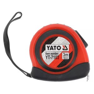 Рулетка 3 м х 16мм, магнітний накінечник, нейлонове покриття (YATO, YT-7103)